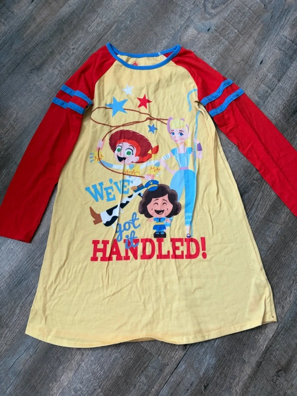 🌸 $10 SALE 🌸  Disney Yellow Nightshirt with Red & Blue Accents